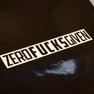 ZFGVN. Sticker lettering - black S