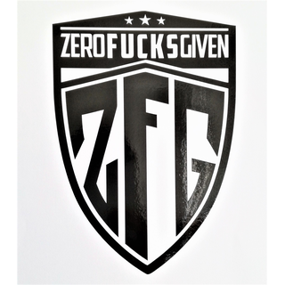 ZFGVN. Sticker blazon - black