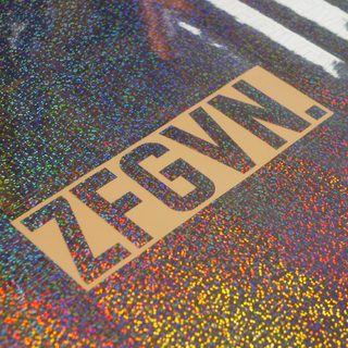 ZFGVN. Sticker statement - glitter black