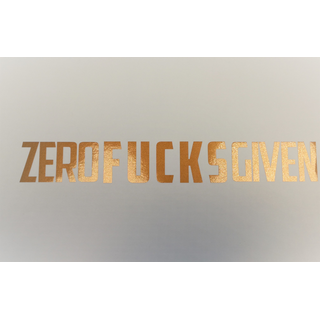 ZFGVN. Sticker lettering - antique bronze M