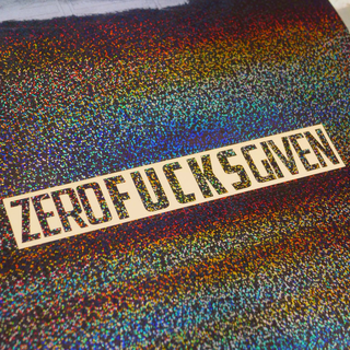ZFGVN. Sticker lettering - glitter black S