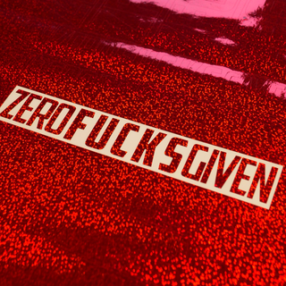 ZFGVN. Sticker lettering - glitter red S