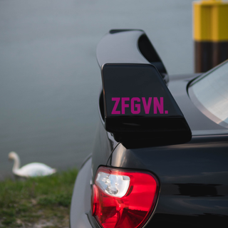 ZFGVN. Sticker statement - white
